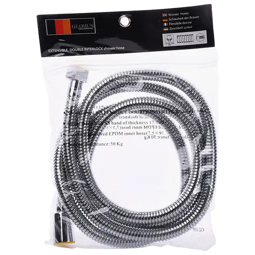 Шланг для душа Globus Lux FH-803-200, Хром - фото 1