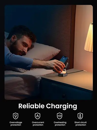 Бездротова зарядна підставка стенд Ugreen W526 MagSafe Qi 20 Вт (UGR-35278) - фото 4