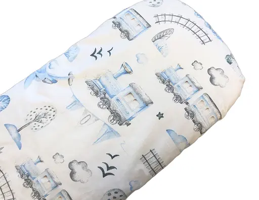 Простынь хлопковая Moontime в коляску "Транспорт" - фото 1