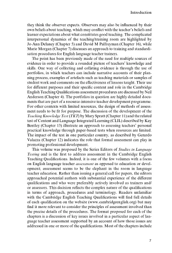 Assessing Language Teachers' Professional Skills and Knowledge - фото 6