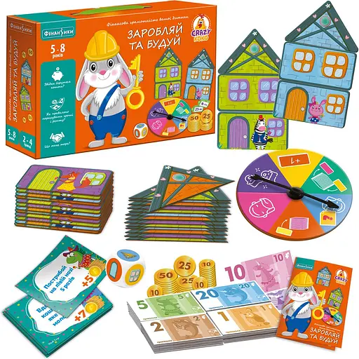 Гра настільна економічна Vladi Toys Crazy Koko Заробляй та будуй (VT2312-04) - фото 3