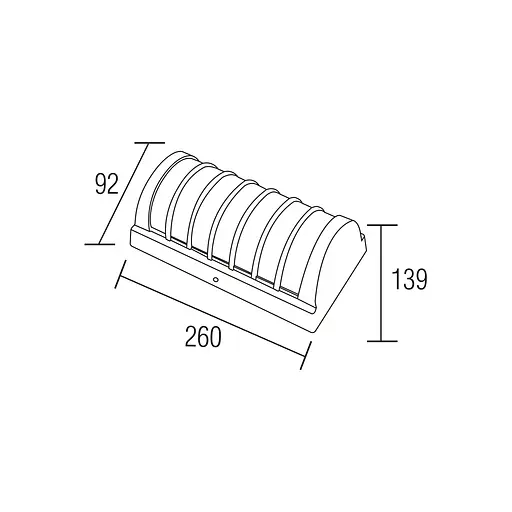 Світильник світлодіодний фасадний SWEEP настінний - фото 2
