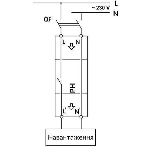Реле напруги Новатек PH-25t - фото 2