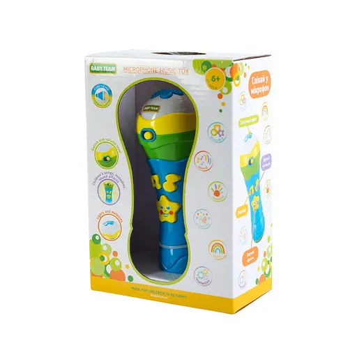Дитяча музична іграшка "Мікрофон" 8639 світлові та звукові ефекти - фото 2