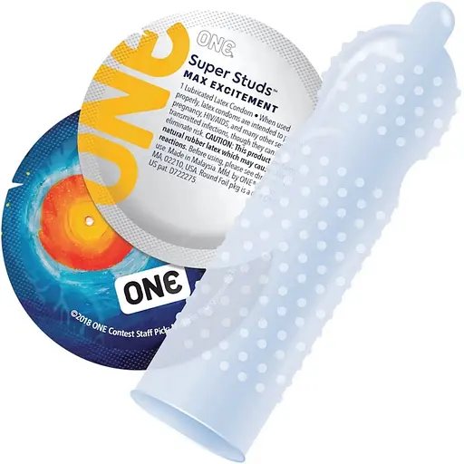 Презервативи латексні One Super Studs - фото 2