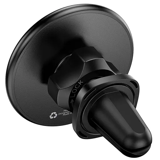 Автотримач Borofone BH135 Parker ring magnetic (air outlet) Black - фото 7