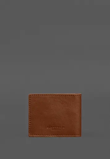 Кожаная обложка для служебного удостоверения Национальной гвардии Светло-коричневая - фото 4