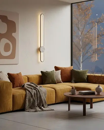 Бра, настінний світильник Goldlux 333926 Florentyna LED 1x24W 4000K 3000Lm IP20 чорний - фото 2