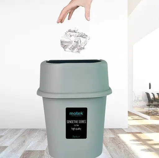 Контейнер для муcора Motek 6 л Серый (СPY-113)  - фото 8