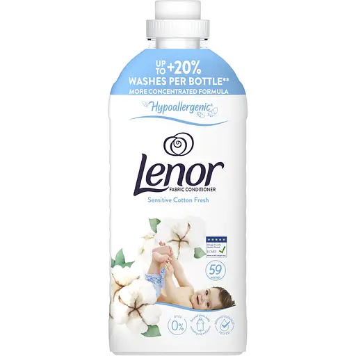 Кондиціонер для білизни Lenor Свіжість бавовни 59 циклів прання 1.239 л - фото 2