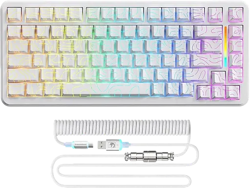 Клавиатура MambaSnake M82 HE Side Printed Contours White (M82-HEMS-SP-CW) - фото 1