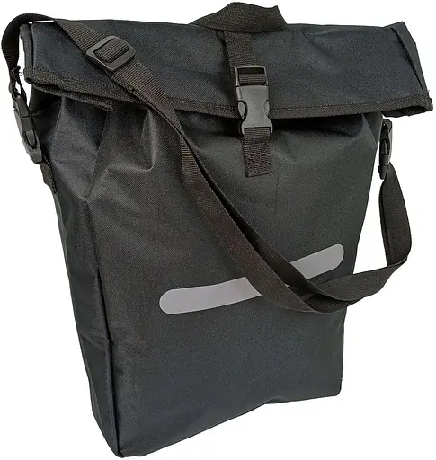 Велосипедная сумка Bikemate на багажник с дождевиком 22L черная sum0028924 - фото 4