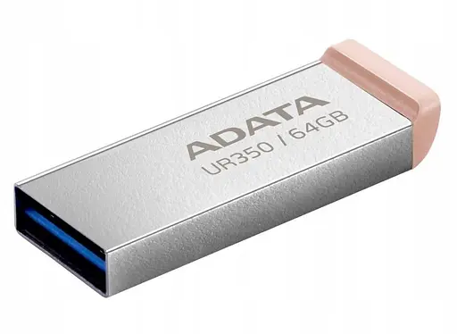 Флеш-накопичувач Adata Flash 64Gb USB 3.2 UR 350 Silver/Beige (UR350-64G-RSR/BG) - фото 2
