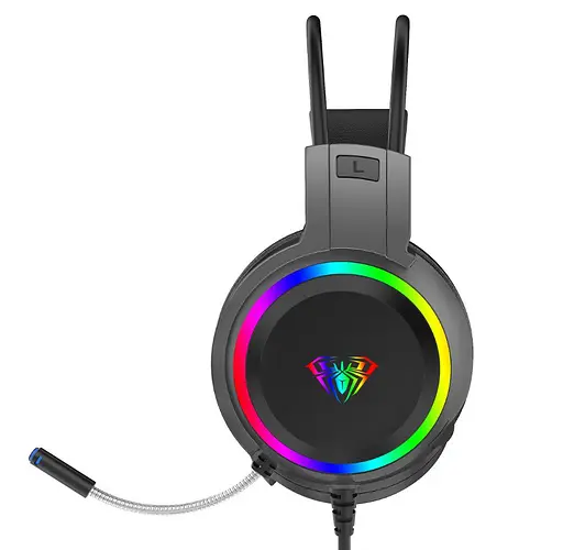 Наушники Aula S-608 Wired Gaming Headset Black - фото 2