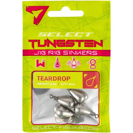Груз-головка Select Капля джиг-риг вольфрам 14.2g (2 шт/уп) - фото 2