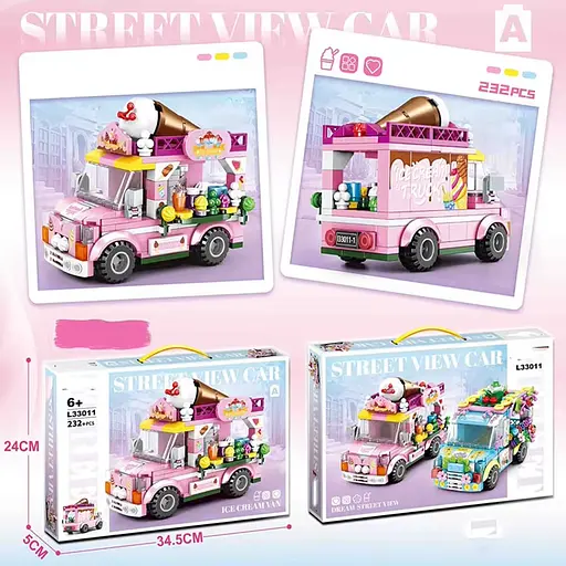 Конструктор Міський автобус Морозиво, L33011, (В асортименті) - фото 2