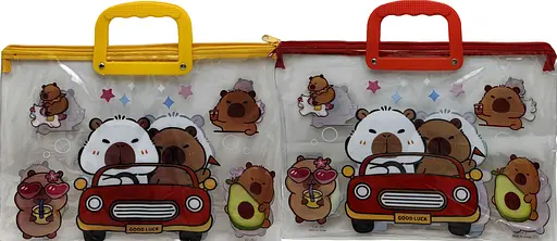 Папка-портфель ПВХ прозора Капібара, 28x39 см, 30 мкм, 33-CB (В асортименті) - фото 2