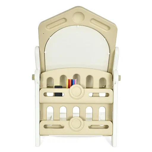 Мольберт-дошка двостороння Bambi Y1029, стільчик, аксесуари, складаний, Розміри (ШхГхВ): 62x45.6x78.5/96 см, Білий - фото 7