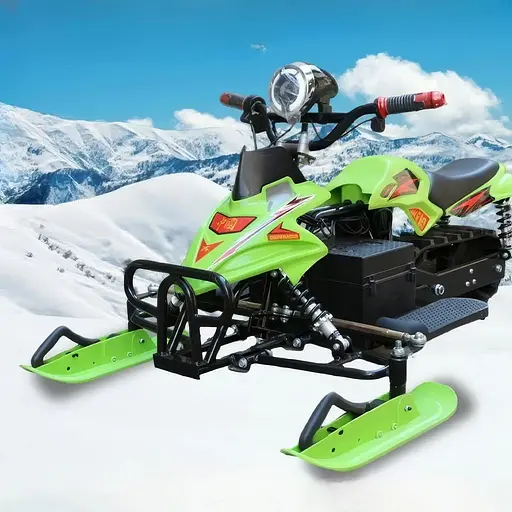 Електроснігохід Crosser S-1  (800W, 48V, 20Ah) на амортизаторах Зелений - фото 2