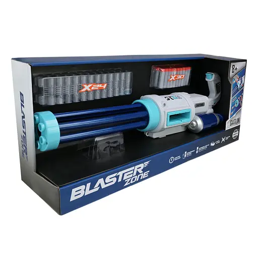 Іграшка автомат WY2101B стріляє поролоновими кулями, на акумуляторі, в коробці (6974060410021) - фото 3