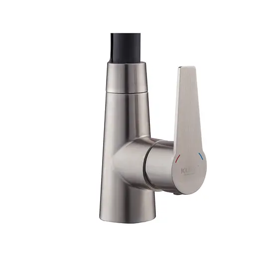 Змішувач для кухні Koer KI-70022-02 із силіконовим виливом black KR4799 Нержавіюча сталь - фото 4