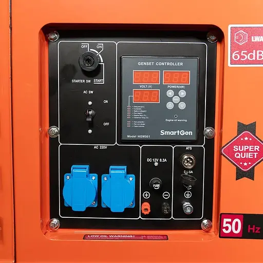 Генератор Синхронний Bison 5.5 кВт BS9500QQ / 5500 Вт / Дизель (41-00411) - фото 2