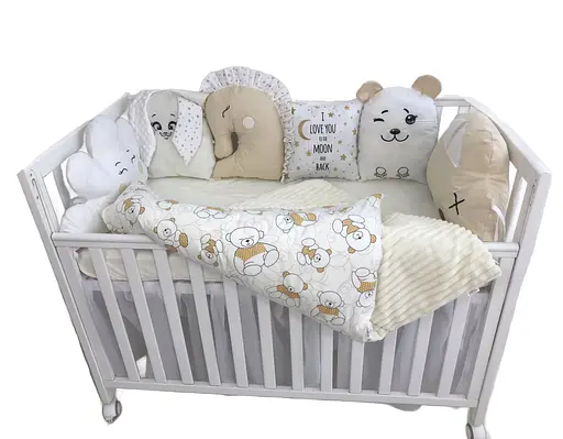 Дитячий набір Moontime у ліжечко "Бежеві мішки" - фото 1