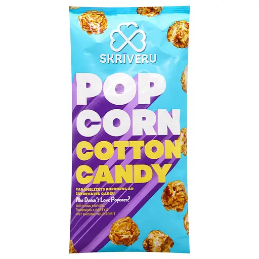 Карамелізований попкорн Skriveru Gotina зі смаком цукрової вати 120 г