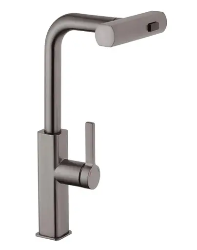 Змішувач для кухні з висувним виливом Kroner KRP Edelstahl Klassisch - PVD03918 (CV032499) - фото 1