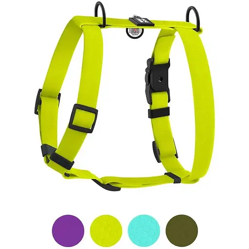 Шлейка для собак Waudog Magnet водостойкая анатомическая Н-образная с QR-паспортом, магнитная пряжка-фастекс, М - фото 5