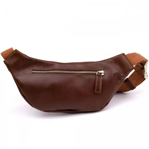 Жіноча шкіряна сумка-бананка Grande Pelle 11х26х7 см sum0026378 - фото 5