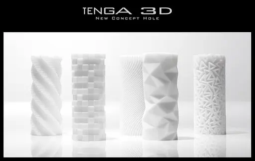 Мастурбатор Tenga 3D Polygon белый - фото 9