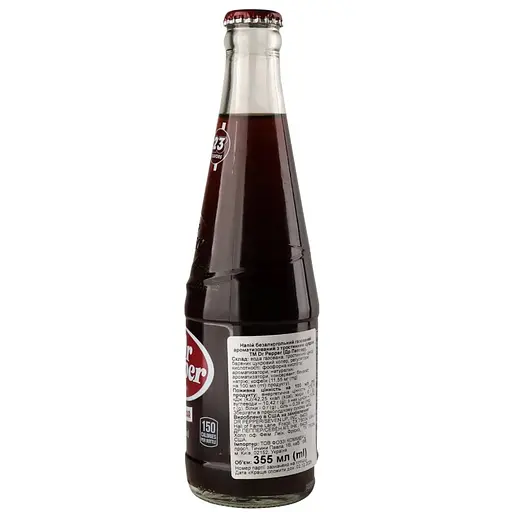 Напій Dr.Pepper з тростинним цукром скло 0.355 л - фото 3