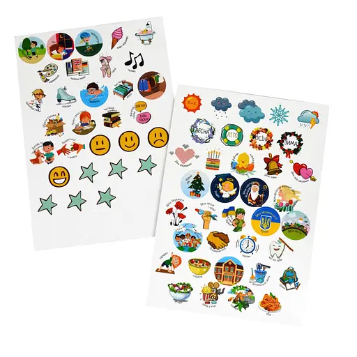 Обучающая игра "Мой планер" УМНЯШКА KP-010 с многоразовыми наклейками - фото 2