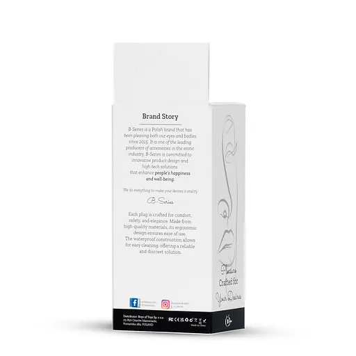 Анальна пробка B - Series HeavyFun Jewellery Plug M 9 см (мульті) - фото 8