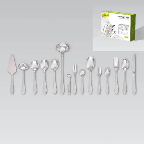 Столовый набор Maestro MR-1514-72 нержавеющая сталь 72 предмета Серый - фото 2