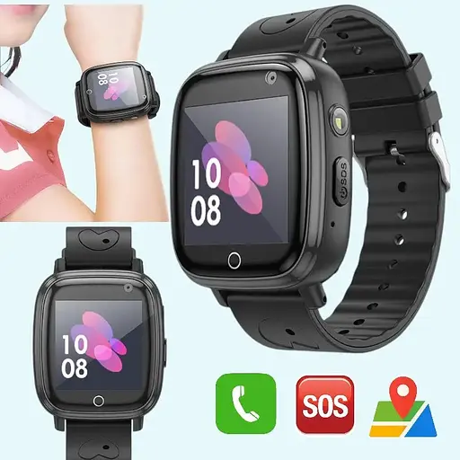 Дитячий смарт-годинник Hoco Y100 36 mm SIM-картка 2G чорний - фото 5