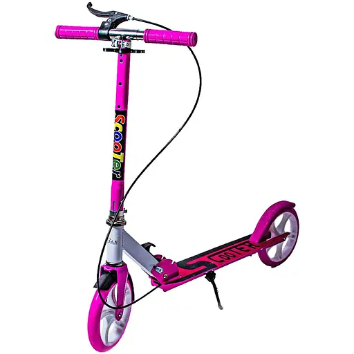 Самокат Best Scooter 75-97х52х10 см Рожевий 000248259