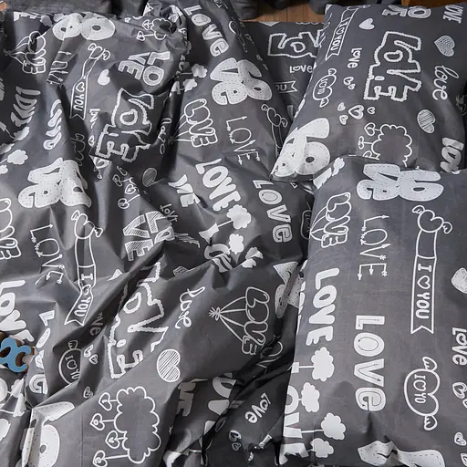 Набор наволочек Moon&Star Мікросатин Premium Love Script 50х50 см 2 шт - фото 3