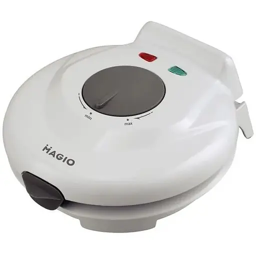 Електрична універсальна вафельниця Magio MG-398 770 Вт для трубочок, рожків та тонких вафель біла - фото 1