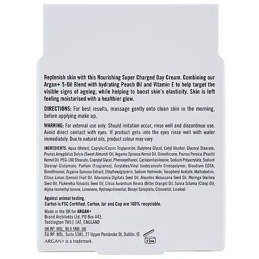 Крем для лица дневной Argan+ Moroccan Argan Oil Super Charged, 50 мл - фото 3