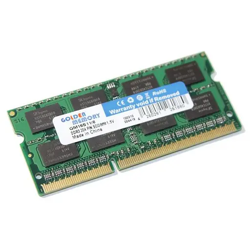 Модуль памяти Golden Memory DDR3 2Gb 1600MHz Sodimm (GM16S11/2) - фото 1