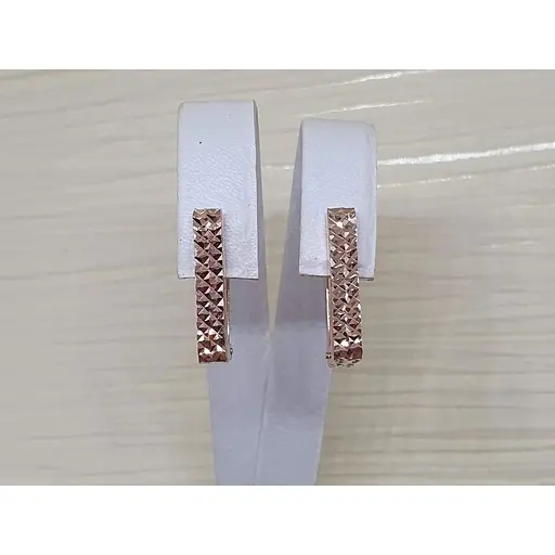 Золотые серьги Favoritum с алмазной гранью. 210178_А - фото 2