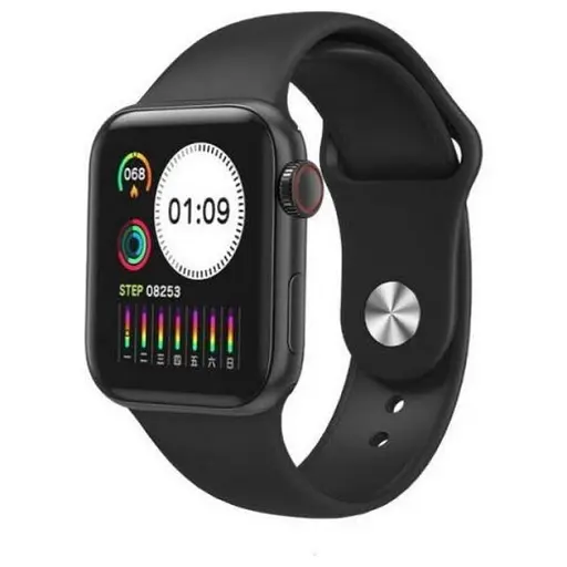 Умные сенсорные смарт-часы T500+ Pro Black (16081)