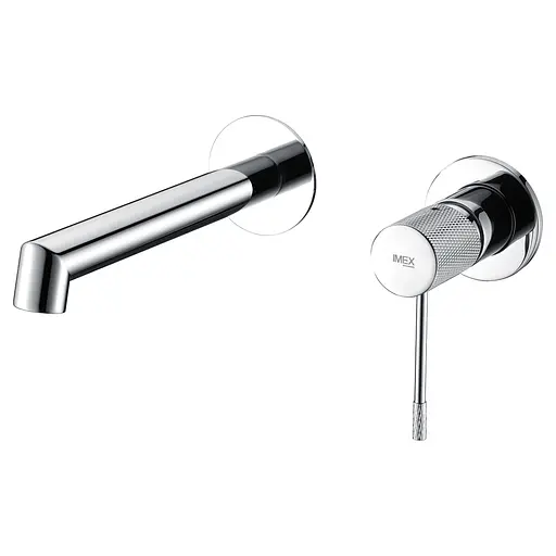 Смеситель для умывальника Imex Line из стены хром GLD038 Хром - фото 1