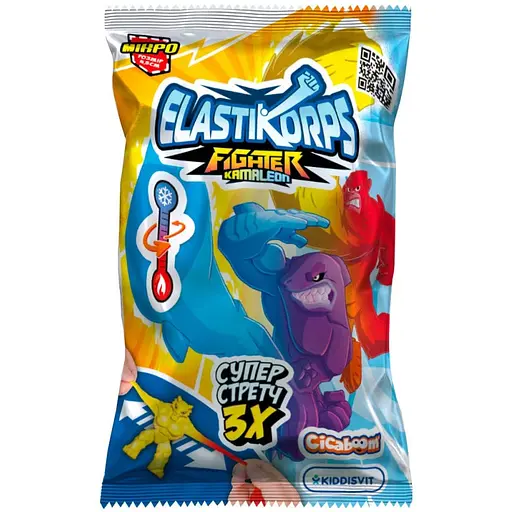 Стретч-іграшка Мікробоєць Elastikorps ELAKAM-MIC1 серії Fighter Kamaleon - фото 1
