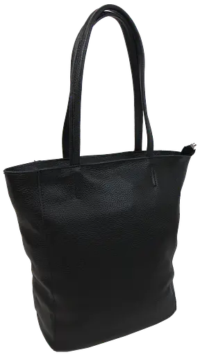 Женская сумка из натуральной кожи Borsacomoda черная sum0028733 - фото 2