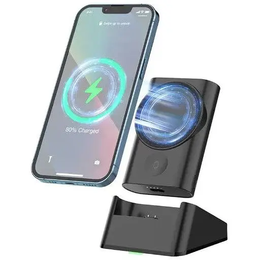 Бездротовий магнітний зарядний пристрій CoolReall 5200 mah Mobile & Watch & Extra Cell Phone - фото 1