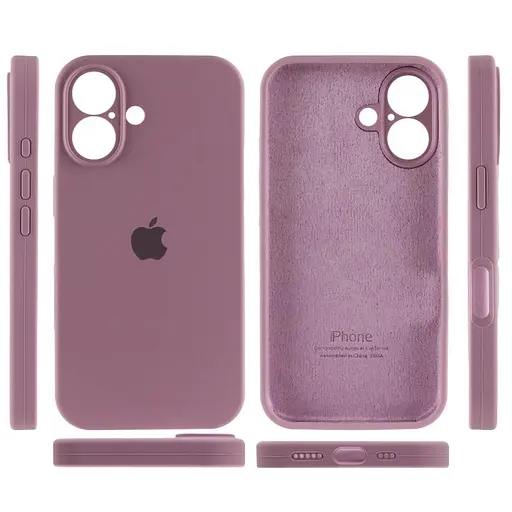 Чохол Epik Silicone Case Full Camera Protective AA для Apple iPhone 16, 6.1 Ліловий/Lilac Pride - фото 3
