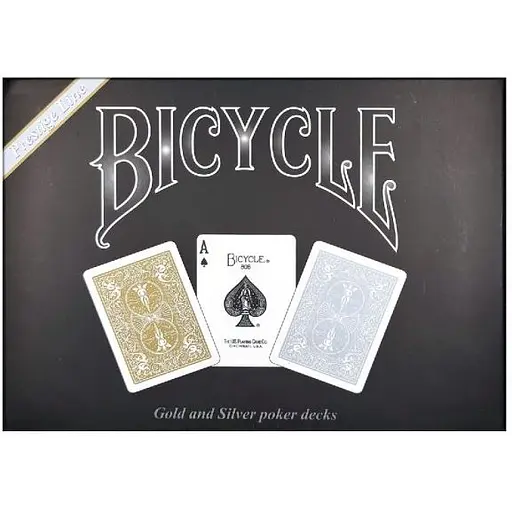 Карти гральні United States Playing Card Company Bicycle Prestige Line Set 2 decks Gold & Silver (2 колоди) (PC_BPLS2)